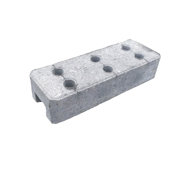 Concrete foot for mobile fence